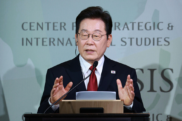 이재명 대통령이 지난 4일 서울 용산 대통령실 청사에서 열린 9차 수석&middot;보좌관 회의에서 발언하고 있다. 2025.9.4 [대통령실통신사진기자단] [사진=연합뉴스]