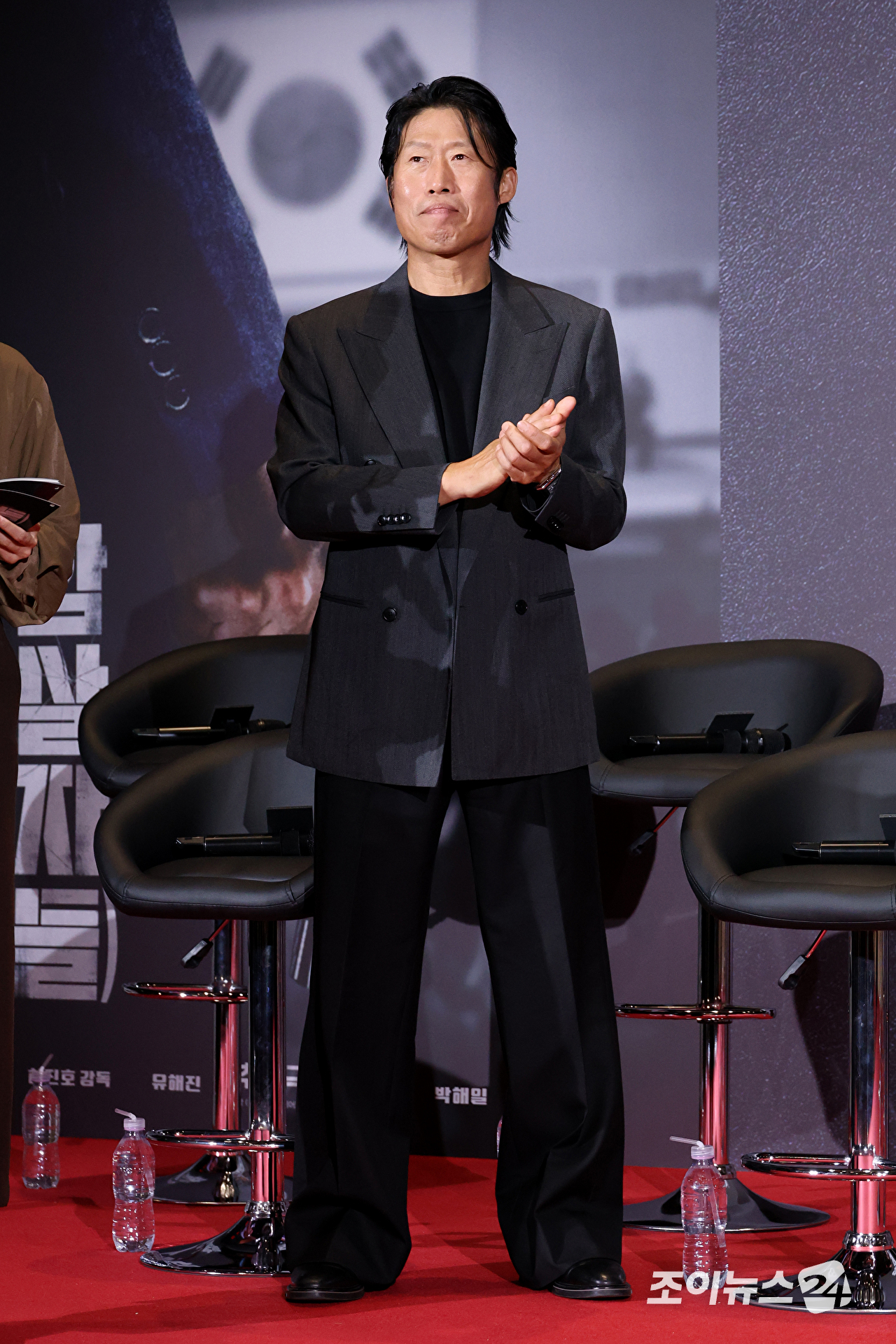 배우 유해진이 31일 서울 강남구 삼성동 메가박스 코엑스점에서 진행된 영화 '암살자(들)'(감독 허진호) 쇼케이스에 참석하고 있다. [사진=문수지 기자]