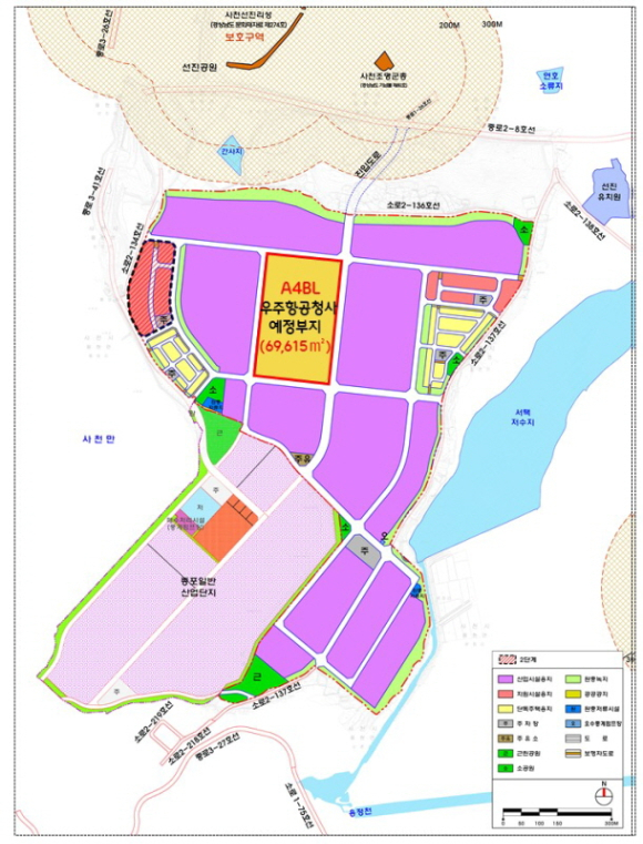 경남우주항공산단 우주항공청사 예정지 위치도. [사진=한국토지주택공사]