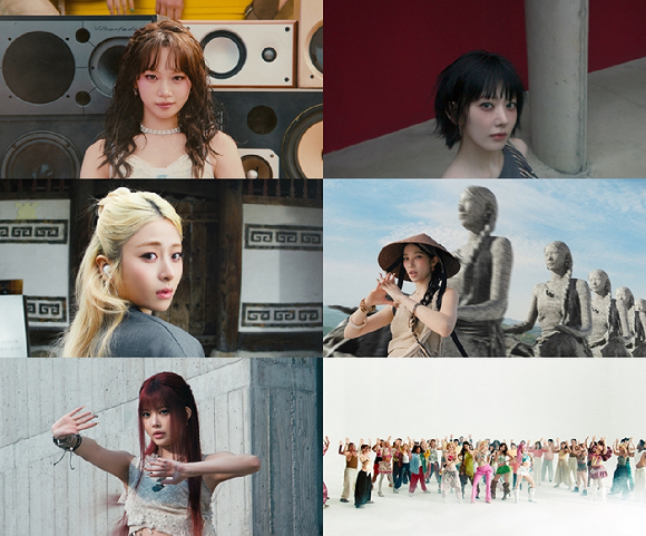 르세라핌 '붐팔라' 뮤직비디오 영상 갈무리 [사진=쏘스뮤직]