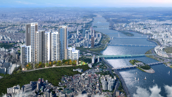 동작구 극동강변아파트 재건축 조감도 [사진=극동건설]