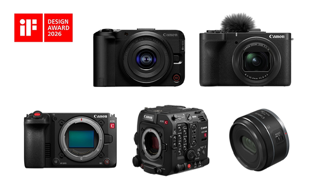 캐논이 'iF 디자인 어워드 2026'에서 5개 제품이 본상을 수상하며 32년 연속 수상 기록을 이어갔다. [사진=캐논]