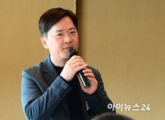 [포토] 'K-AI 이노베이터' 조찬모임 참석한 고석태 제논 대표