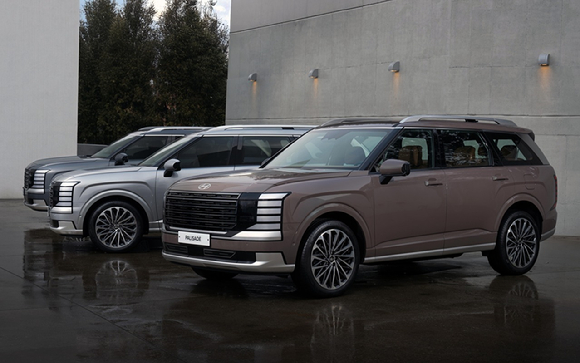 현대차가 지난 14일 경기도 성남시 수정구 메종 디탈리에서 '디 올 뉴 팰리세이드'를 공개하고 있다. [사진=현대자동차]