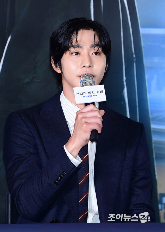 배우 안효섭이 15일 오후 서울 삼성동 메가박스 코엑스에서 열린 영화 '전지적 독자 시점'(감독 김병우) 언론시사회에 참석하고 있다. [사진=정소희 기자]