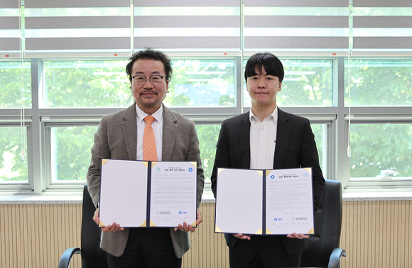 광주교육대학교 허승준 총장(좌측), 젭 김상엽 대표. [사진=젭]