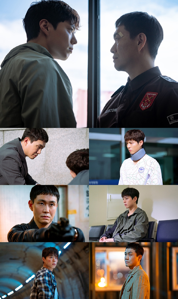 '굿보이' 박보검-오정세가 정의와 악의 대결을 이어가고 있다. [사진=SLL, 스튜디오앤뉴, 드라마하우스스튜디오]