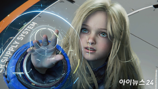 캡콤 '프래그마타' 게임 플레이 화면. [사진=박정민 기자]