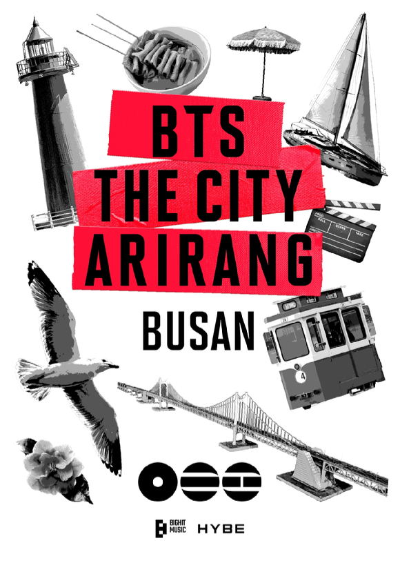 'BTS THE CITY ARIRANG' 부산 포스터. [사진=하이브]
