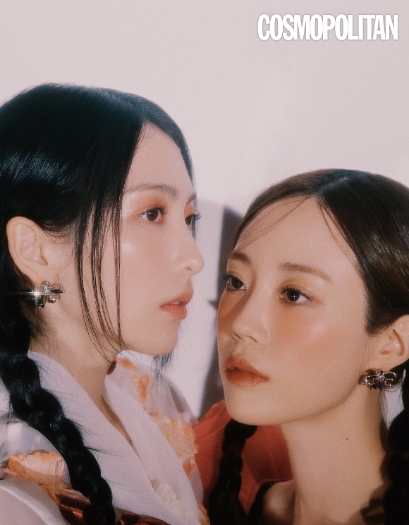 카라 강지영 허영지 화보 [사진=코스모폴리탄]