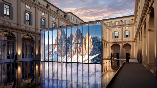 삼성전자가 2026 밀라노 코르티나 동계 올림픽 및 패럴림픽 기간 동안 밀라노의 역사적 건축물인 팔라초 세르벨로니에서 운영하는 삼성 하우스의 모습. [사진=삼성전자]