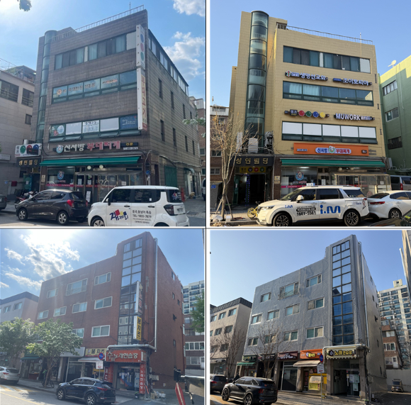 송파구 개롱골장군거리 간판개선사업 전(좌)후(우) 모습. [사진=송파구]