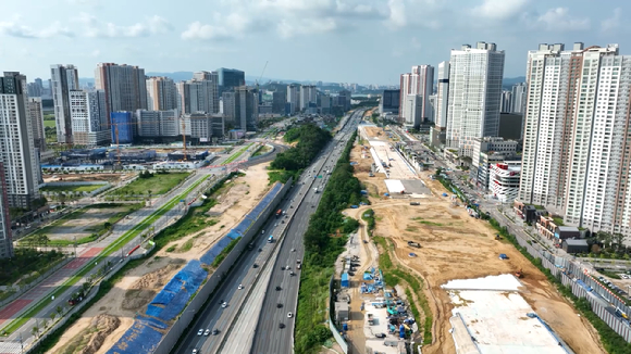 힐스테이트 동탄역 센트릭이 들어설 광역비즈니스콤플렉스 일대 전경. [사진=현대건설]