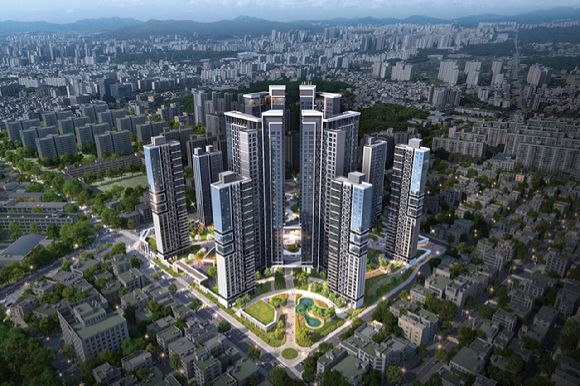 롯데 하이엔드 브랜드 &lsquo;르엘&rsquo;이 적용될 서울 송파구 가락극동아파트 재건축사업 조감도. [사진=롯데건설]