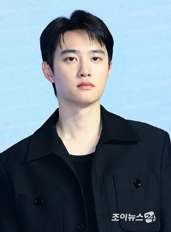 배우 도경수가 3일 오전 서울 영등포구 콘래드 서울에서 열린 디즈니 플러스 오리지널 '조각도시' 제작발표회에 참석하고 있다. [사진=정소희 기자]