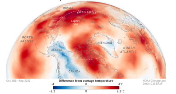 북극이 가열되면서 전 세계 기후에 영향을 끼치고 있다. [사진=WMO]