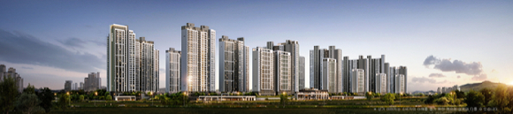 경기 파주 '운정 아이파크 시티' 투시도. [사진=HDC현대산업개발]