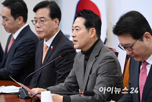 장동혁 국민의힘 대표가 18일 서울 여의도 국회에서 열린 최고위원회의에서 발언하고 있다. [사진=곽영래 기자]