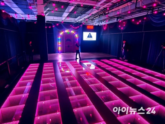 미국 로스앤젤레스에 개장한 넷플릭스 '오징어 게임: 더 트라이얼' 체험관. [사진=권용삼 기자]