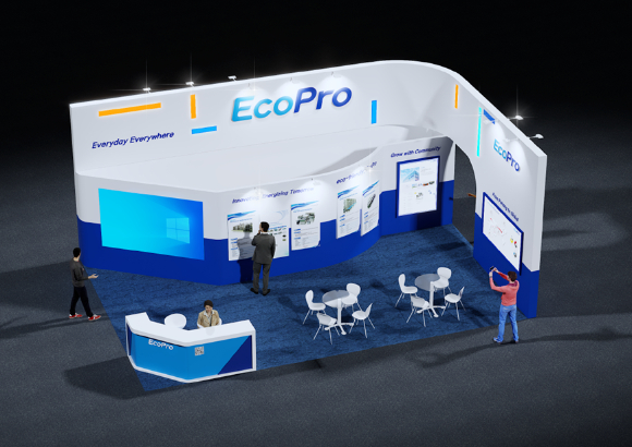 '국제 배터리 엑스포2025 포항'에서 선보이는 에코프로 부스 조감도 모습 [사진=에코프로]