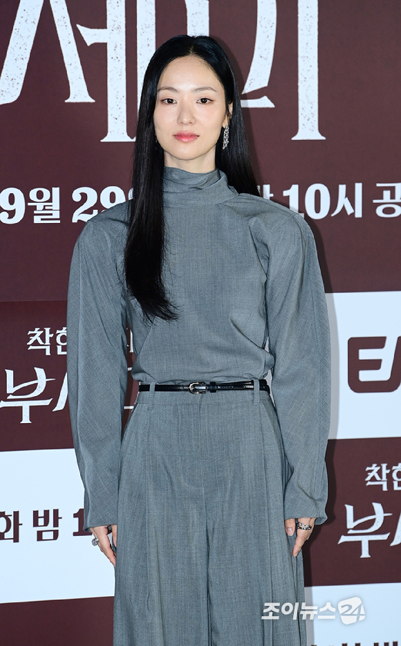 배우 전여빈이 22일 오후 서울 CGV 영등포에서 열린 지니 TV 오리지널 '착한 여자 부세미' 제작발표회에 참석하고 있다. [사진=정소희 기자]