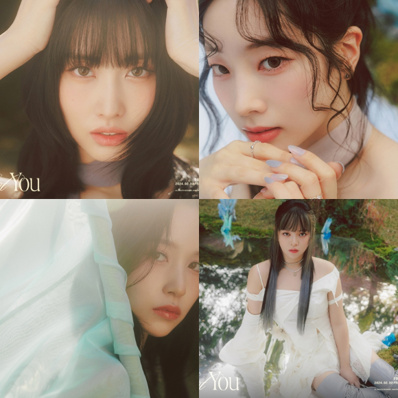 (왼쪽 위부터 시계방향으로)트와이스 모모 다현 정연 미나 콘셉트 포토 갈무리 [사진=JYP엔터테인먼트]