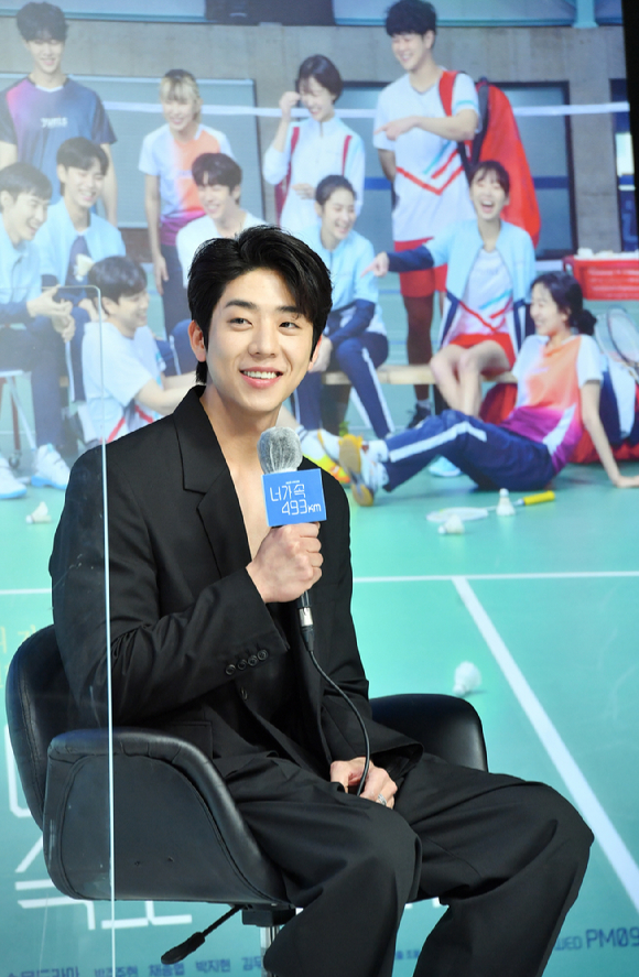 배우 채종협이 20일 온라인으로 진행된 KBS 2TV 새 수목드라마 '너에게 가는 속도 493km' 제작발표회에 참석해 소감을 말하고 있다. [사진=KBS]