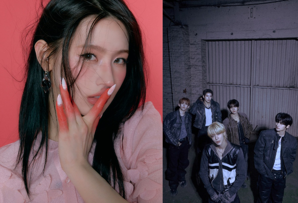 아이들 미연, 나우즈 단체 사진 갈무리 [사진=큐브엔터테민먼트]