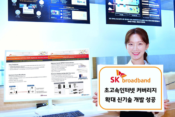 SK브로드밴드가 초고속인터넷을 서비스 할 수 있는 신기술 개발에 성공했다 [사진=SK브로드밴드]