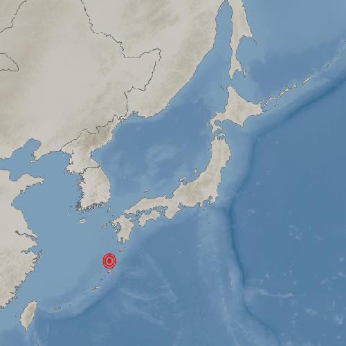 일본 가고시마현 남남서쪽 바다서 규모 5.1 지진 발생. [사진=기상청]