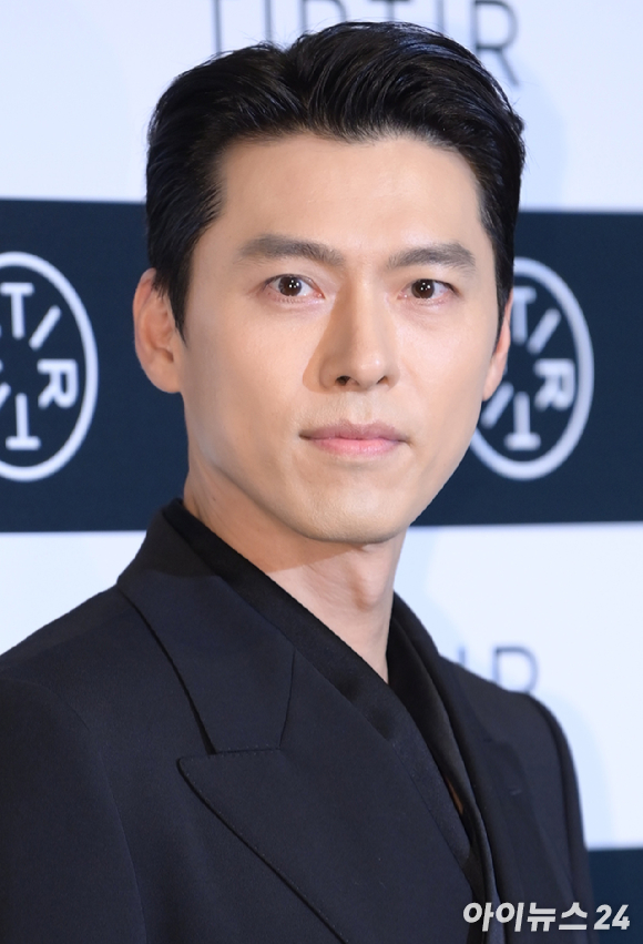 배우 현빈이 지난해 12월 15일 서울 강남구 그랜드 인터컨티넨탈 서울 파르나스에서 열린 디즈니+ '메이드 인 코리아' 제작발표회에서 포즈를 취하고 있다. [사진=곽영래 기자]