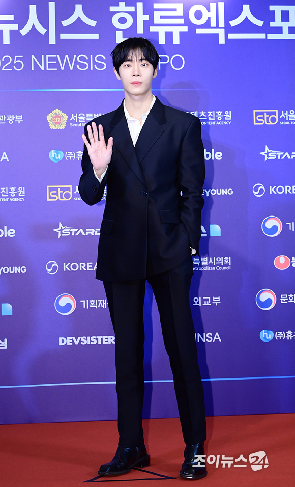 배우 추영우가 28일 오후 서울 소공동 롯데호텔에서 열린 '2025 NEWSIS 한류엑스포'에 참석하고 있다. [사진=정소희 기자]
