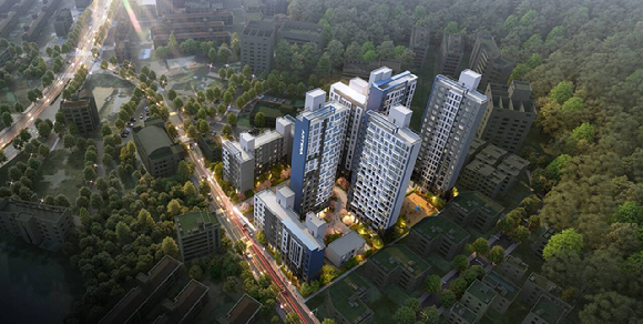 아테라 메종 드 포레 조감도. [사진=금호건설]