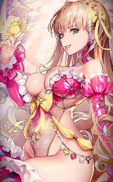 '밤하늘. 그리고 사랑에 빠진 소녀가 미소 짓고 있었다'. [사진=시프트업]