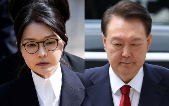 윤석열 전 대통령과 부인 김건희 여사. [사진=아이뉴스DB]