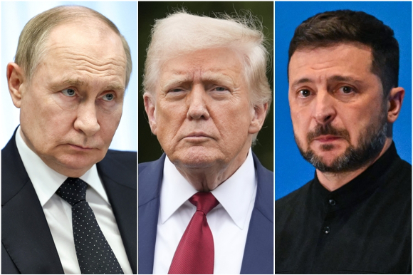 푸틴 러시아 대통령, 트럼프 미국 대통령 , 젤렌스키 우크라이나 대통령. [사진=연합뉴스]