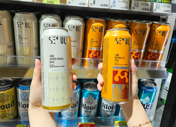 CUx술익는집x서울브루어리 크래프트 맥주 [사진=BGF리테일]