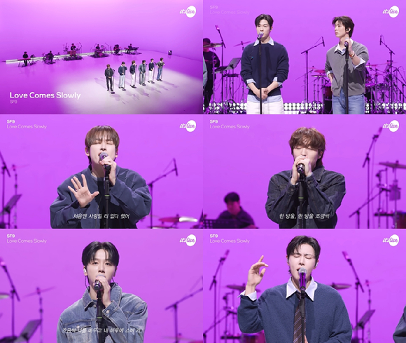 SF9이 유튜브 채널 '잇츠라이브'에 출연했다. [사진=화면 캡처]
