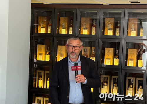위스키 시음 테이블 구성. [사진=설래온 기자 ]