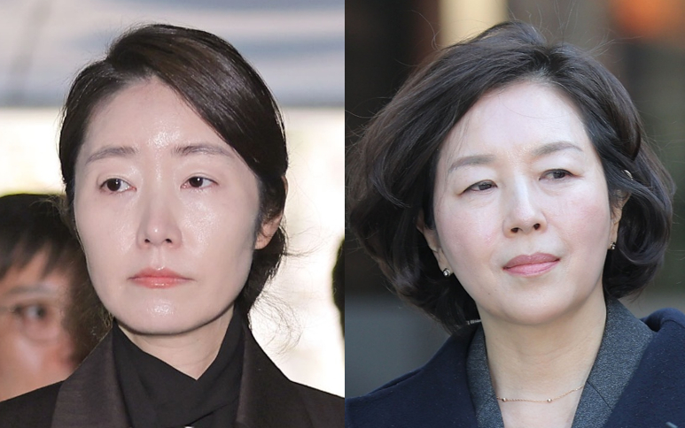 '1억 공천헌금' 의혹을 받는 강선우 무소속 의원(왼쪽)이 3일 서울 서초구 서울중앙지방법원에서 열린 구속 전 피의자 심문(영장실질심사)에 출석하고 있다. 오른쪽은 영장실질심사를 마치고 법정을 나서는 김 전 시의원. 2026.3.3. [사진=연합뉴스]