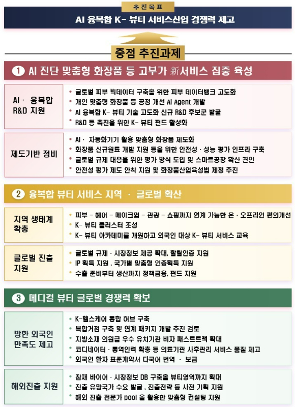 K-뷰티 서비스산업 경쟁력 제고 방안