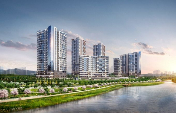 '위례 리슈빌 퍼스트클래스' 투시도 [사진= 계룡건설]