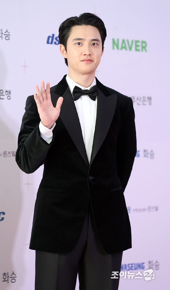 배우 도경수가 5일 부산 해운대구 시그니엘 부산 그랜드볼룸에서 열린 '2023 부일영화상' 시상식에 참석하고 있다. [사진=정소희 기자]