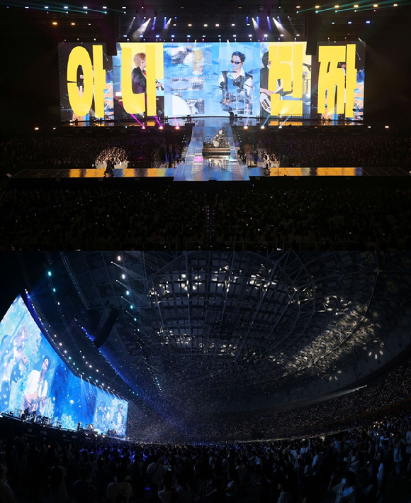 루시가 서울 송파구 KSPO DOME에서 단독 콘서트 '2026 LUCY 9TH CONCERT 'ISLAND'를 열고 무대를 선보이고 있다. [사진=미스틱스토리]