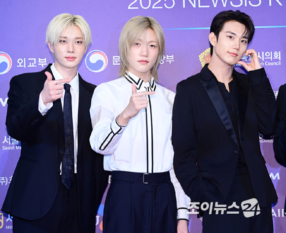 그룹 피원하모니(P1Harmony)가 28일 오후 서울 소공동 롯데호텔에서 열린 '2025 NEWSIS 한류엑스포'에 참석하고 있다. [사진=정소희 기자]