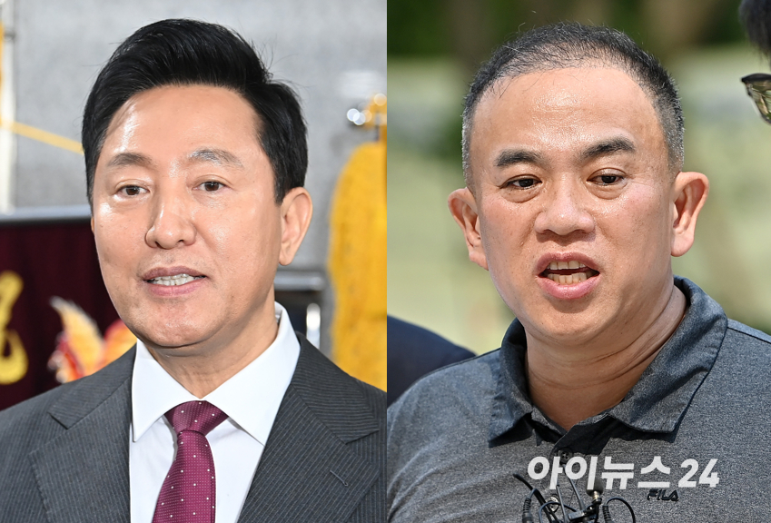 오세훈 서울시장(왼쪽), 정치브로커 명태균씨 [사진=아이뉴스24DB]