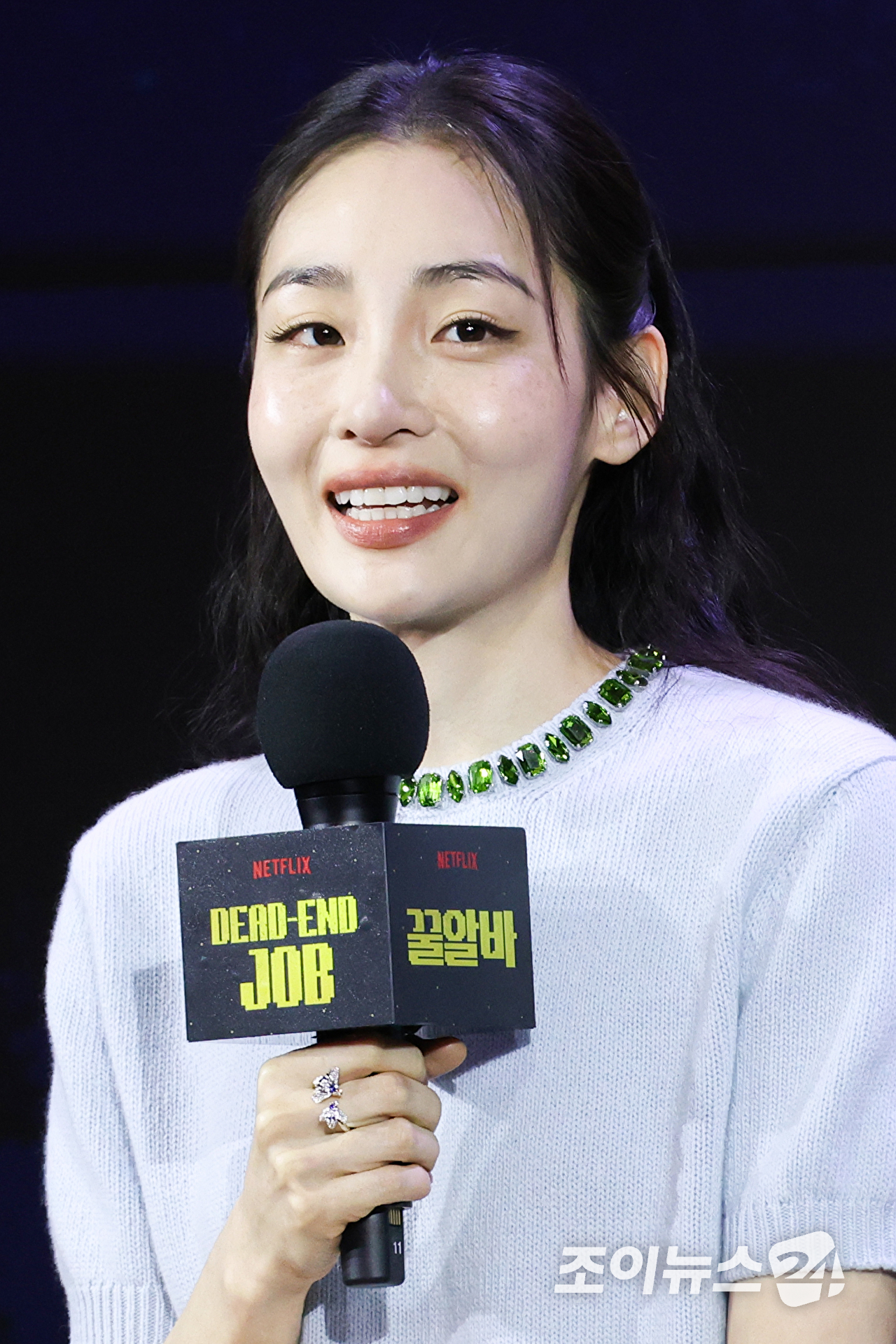 배우 김민하가 28일 오전 서울 영등포구 여의도 페어몬트 앰배서더 서울 호텔에서 진행된 넷플릭스 '꿀알바' 제작발표회에 참석해 포즈를 취하고 있다. [사진=문수지 기자]