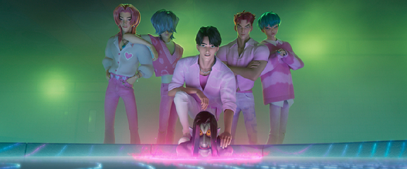 케데헌이 전 세계적으로 많은 인기를 끌고 있다. 사진은 저승사자 애비. [사진=넷플릭스]