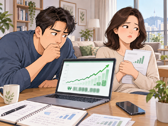 결혼 후 외식비, 생활비를 아끼면서 남편 몰래 자산을 불려 놓은 아내에게 서운해하는 남편의 사연이 알려졌다. 그림은 챗GPT로 생성한 인공지능(AI) 이미지. [이미지=챗GPT]