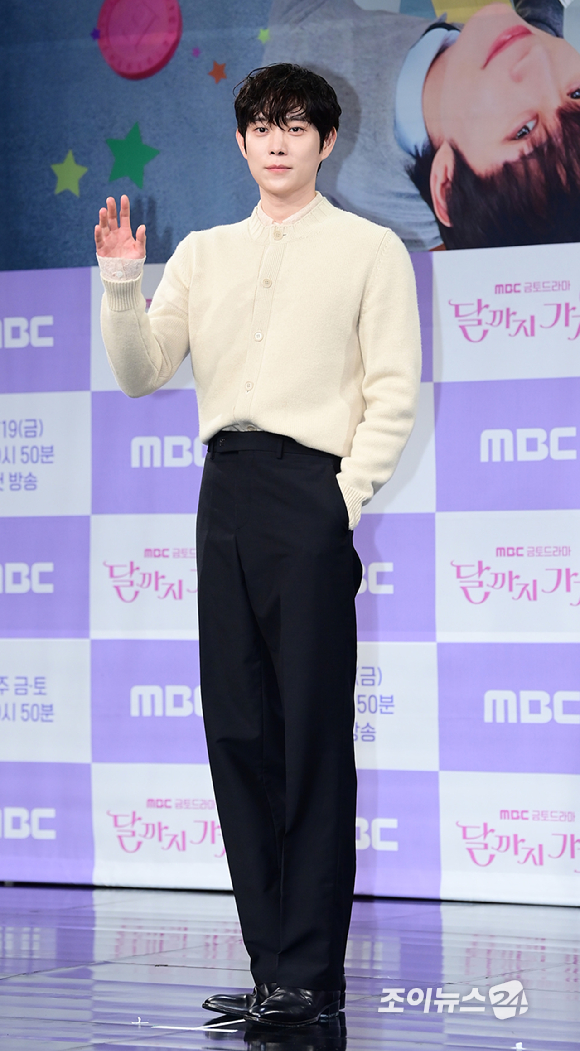 배우 김영대가 16일 오전 서울 상암동 MBC 사옥에서 진행된 MBC 새 금토드라마 '달까지 가자' 제작발표회에 참석하고 있다. [사진=정소희 기자]